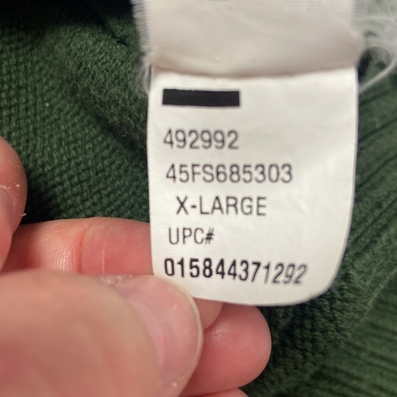 IZOD Green Knit Button Up Heavy Sweater - Picture 6 of 7